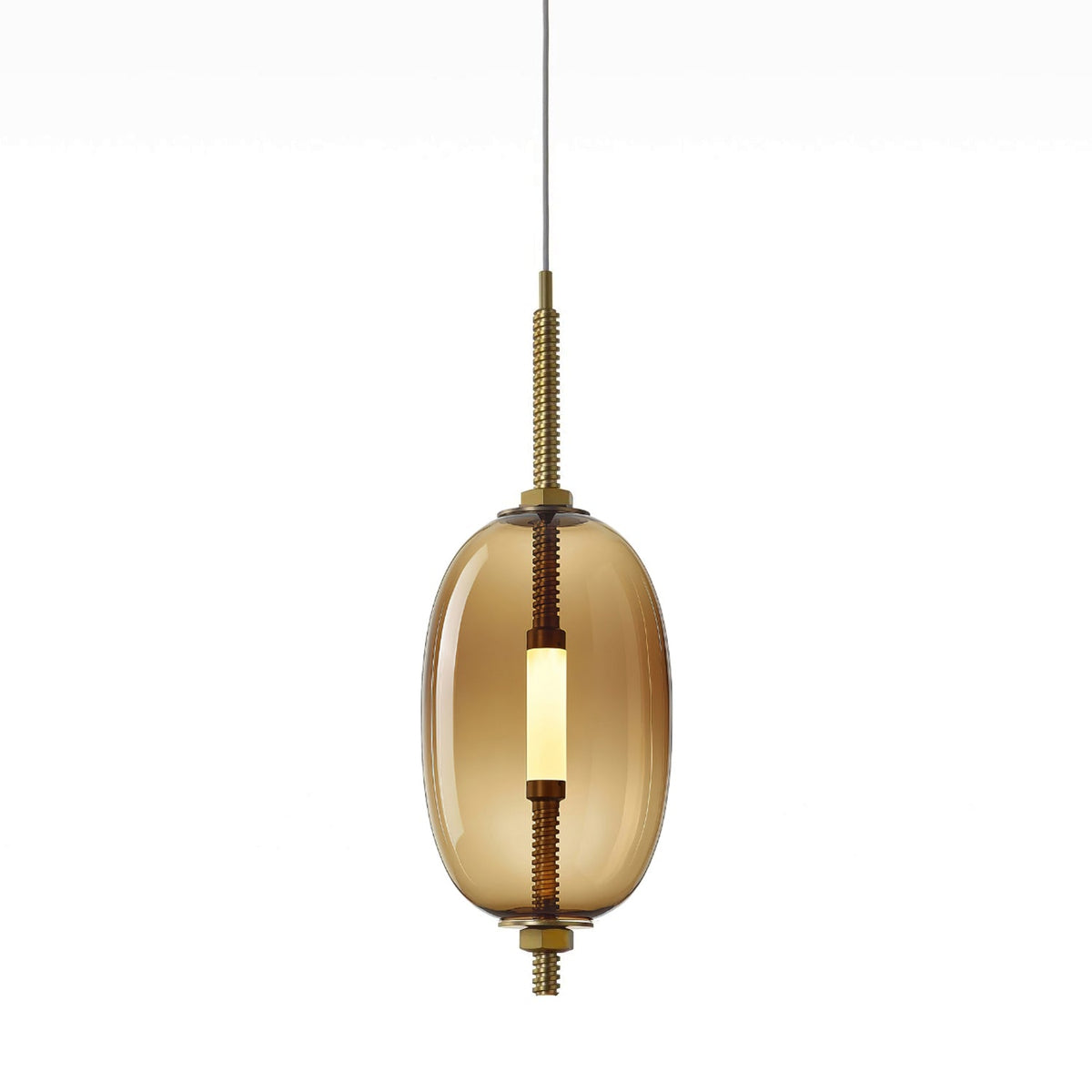 Under Pressure Art Glass Pendant Light with Integrated LED