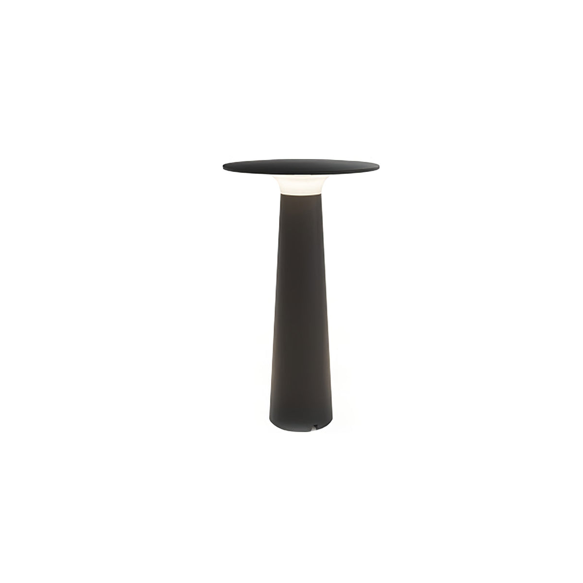 Luma Disk Solar-Powered Outdoor Table Lamp in Metal