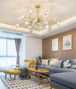 Glass Ball Cascade Chandelier