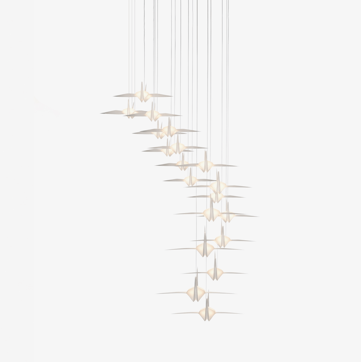 Crane Flock Modern LED Pendant Light for Dining Room and Living Space