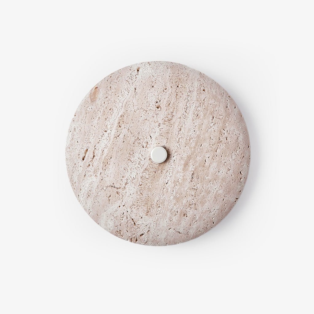 Mesa Travertine Wall Sconce – Modern Natural Stone LED Wall Light