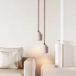 Elemental Travertine Mini Pendant Light in Natural Stone