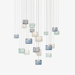 Crystal Pixels Customizable Modern Chandelier for Contemporary Interiors
