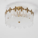 Intricate Round Glass Chandelier