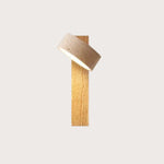 Off White Travertine Wall Lamp