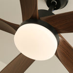 Auralin Breeze Ceiling Fan with LED Light in Walnut Wood