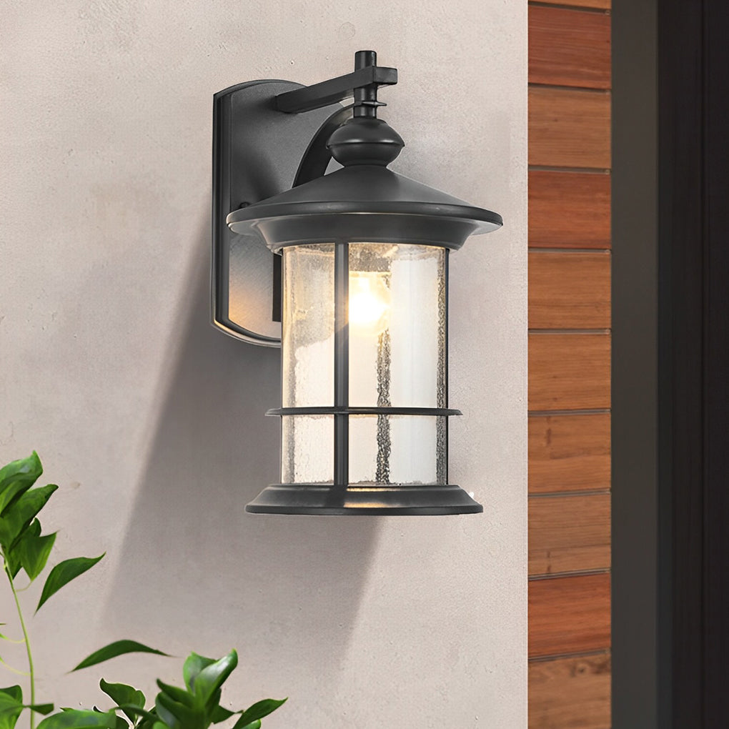 Retro Black American Garden Wall Lamp Ha076234
