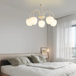 Tulips Flowers Led Milky White Chandelier Li002603
