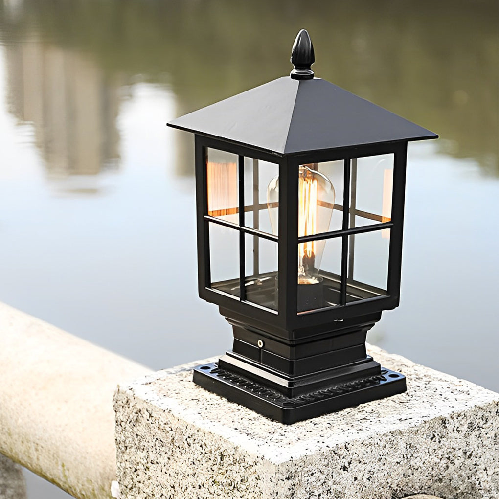 Traditional Square Solar Post Light Li002099