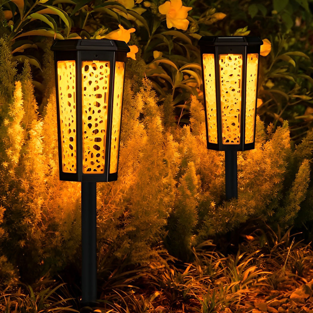 Hexagon Hollow Outdoor Lawn Lamp Ha084099