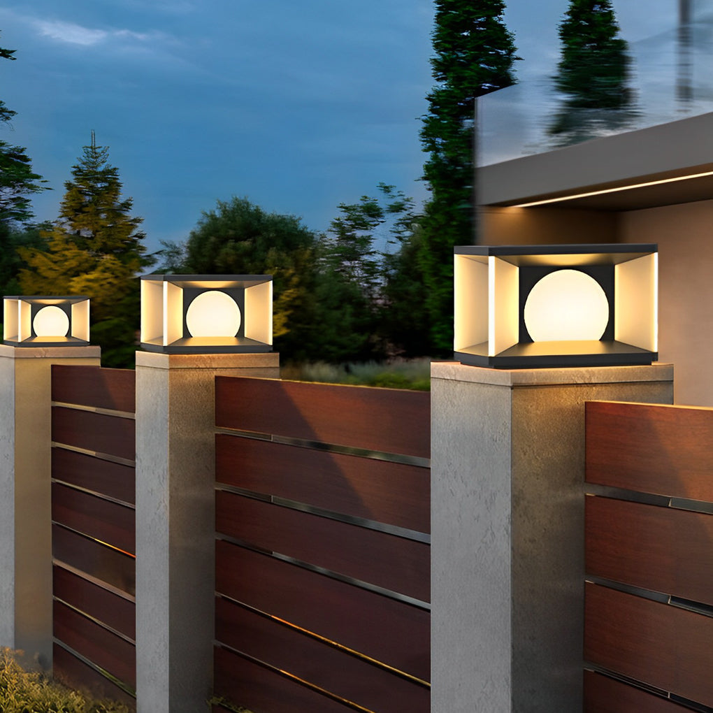 Square Modern Solar Post Caps Lights Li002118