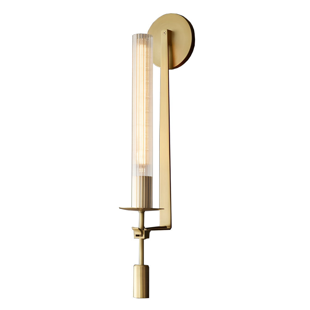 Crystal Lampshade Plug In Wall Light