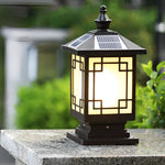 Retro Grilles Solar Fence Post Light Ha080730