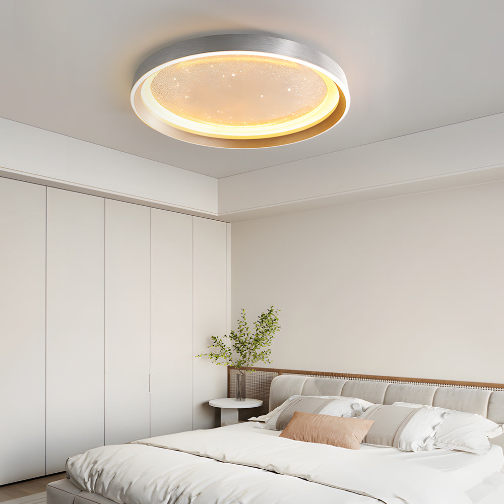 Round Acrylic Starry Sky 3 Step Dimming Led Simple Modern Ceiling Lamp