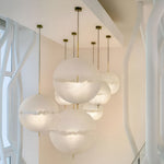 Moon Shaped Led White Pendant Light Li002036