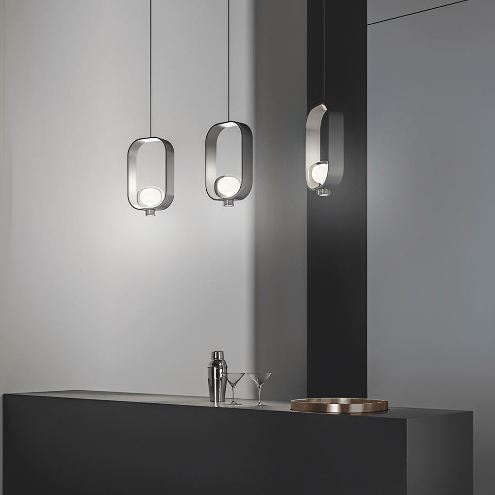 Rounded Rectangular Nordic Pendant Light Ha098923