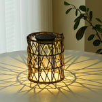 Rattan Lantern Solar Garden Lights Ha077154