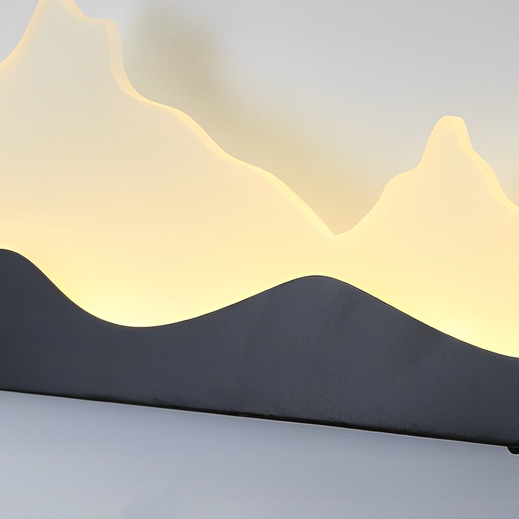 Rectangular Mountain Scenery Utdoor Wall Lamp Li002411