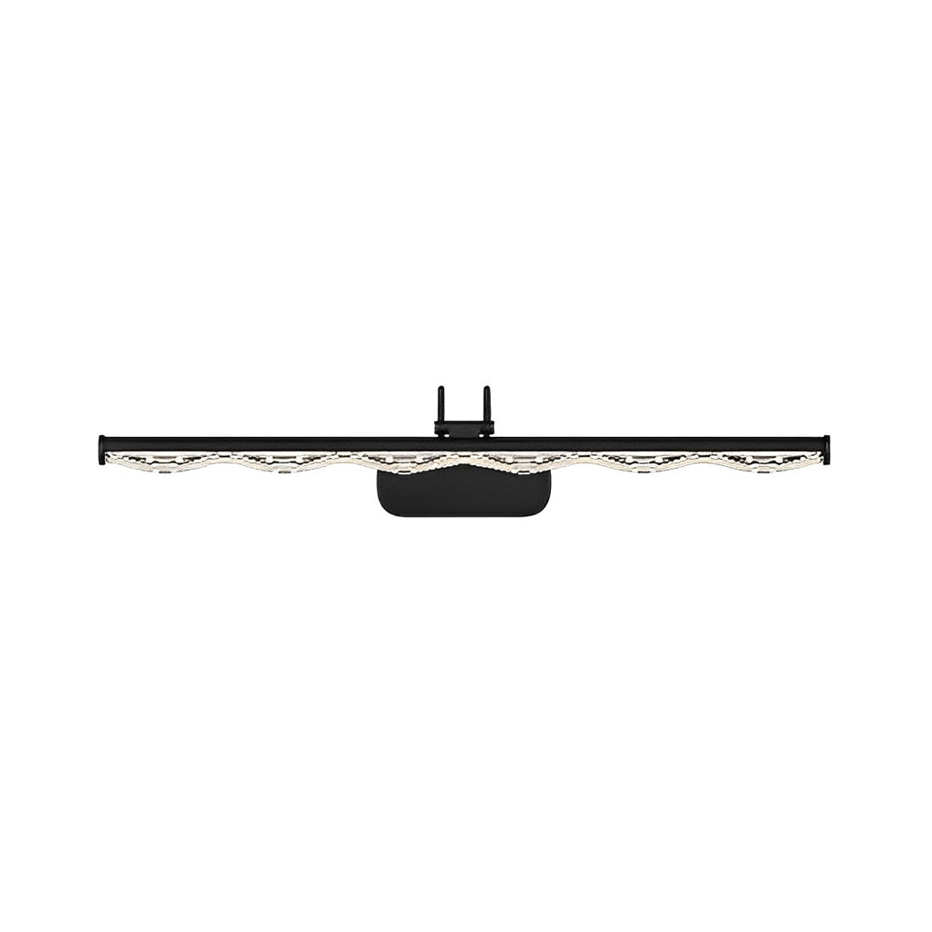 Prismatic Crystal-Effect LED Vanity Light in Modern Iron Frame
