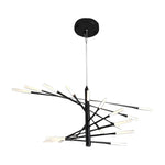 Aurelia Spiral LED Chandelier in Gold or Black