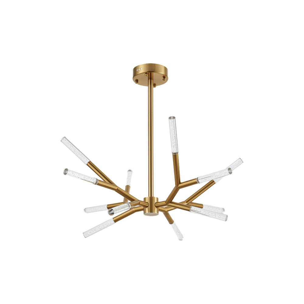 Unique Acrylic Branches Led Minimalist Lines Postmodern Chandelier Lamp