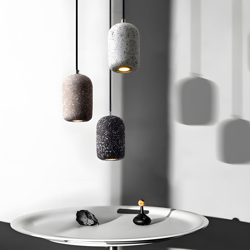Nordic Cylinder Cement Pendant Light Led Hanging Lamp Kitchen Island Hanging Light For Dining Room