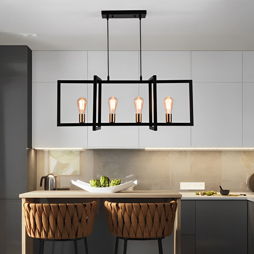 Rectangular Frame Design Pendant Lights Li002265