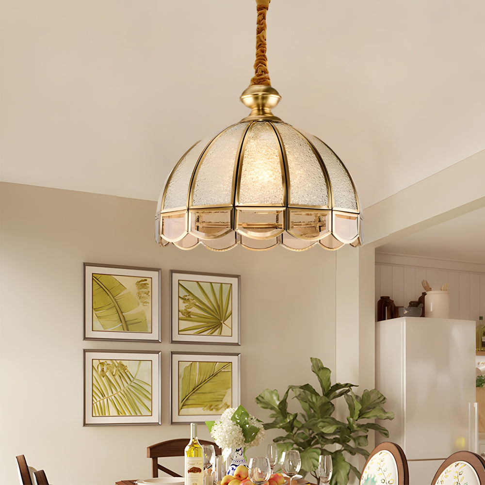 Classic Glass Flowers Elegant 3 Step Dimming European Style Chandelier