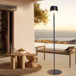 48 8 In Black Touch Dimming Led Rechargeable Floor Lamp