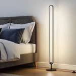 Modern Minimalist Led Standing Oval Floor Lamp