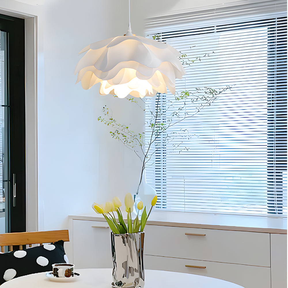 Versatile Acrylic Flower Pendant Lamp Modern Design 3 Step Dimming Adjustable Hanging Cord