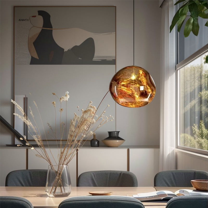 Glass Melt Pendant Light