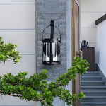 Lumière Portable Lantern Wall Sconce – Modern Solar LED Outdoor Lighting