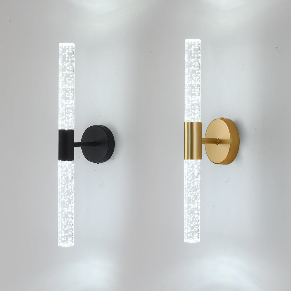 Cylinder LED Wall Sconce in Iron and Acrylic for Modern Interiors