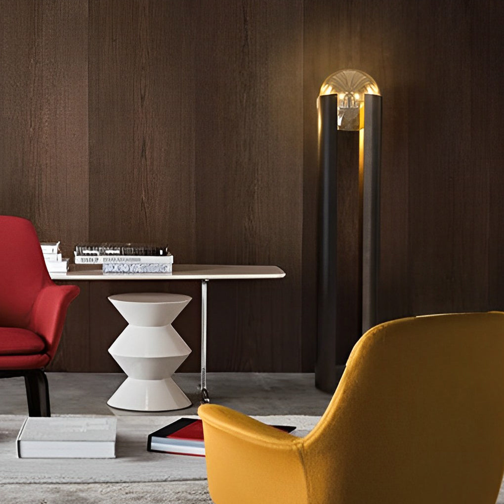 Dia 9 8 Inch Amber Glass Ball Shade And Black Softwing Lamp