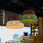 Retro Rattan Industrial Style Pendant Light Li002351