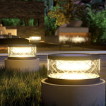 Round Solar Post Caps Light Ha091119