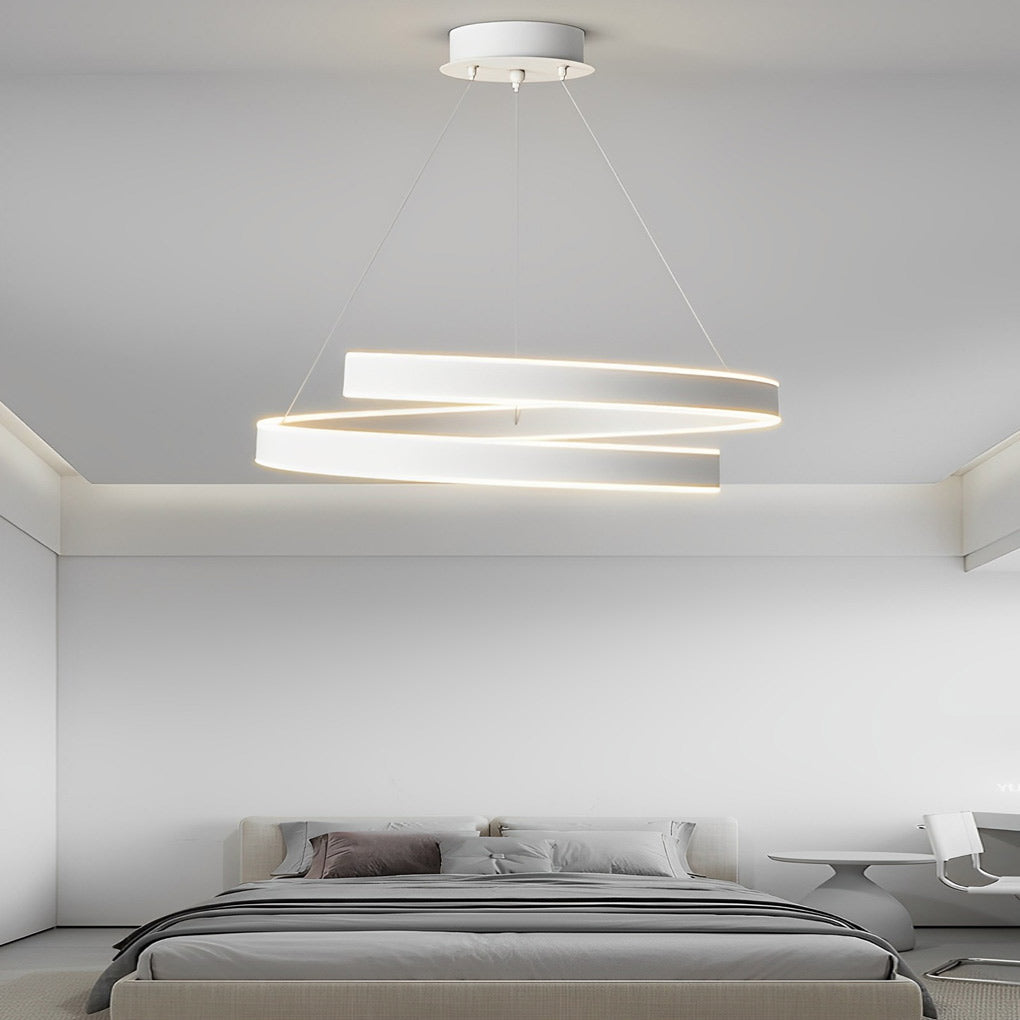 Rotating White Nordic Chandelier Ha083139