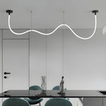 Modern Minimalist Led Silicone Rope Pendant Chandelier