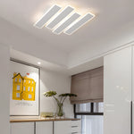 4 6 Lights White Metal Line Dimmable Led Ceiling Light