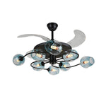 41 In 4 Blades Ceiling Fan Lights With 6 8 Light Glass Shades Remote Control