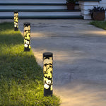Black Wintersweet Pathway Lights – Vintage Outdoor LED Garden Lamps