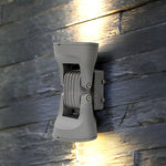 8 In 2 Light Rotating Heads Led Up Down Outdoor Wall Light