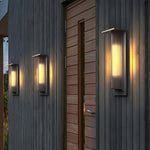 Solar Vintage Outdoor Wall Light Fixture