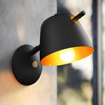 Hat Style Matte Metal Nordic Mounted Modern Wall Sconce Lighting