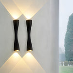 Electroplated Metal Led Up And Down Lights