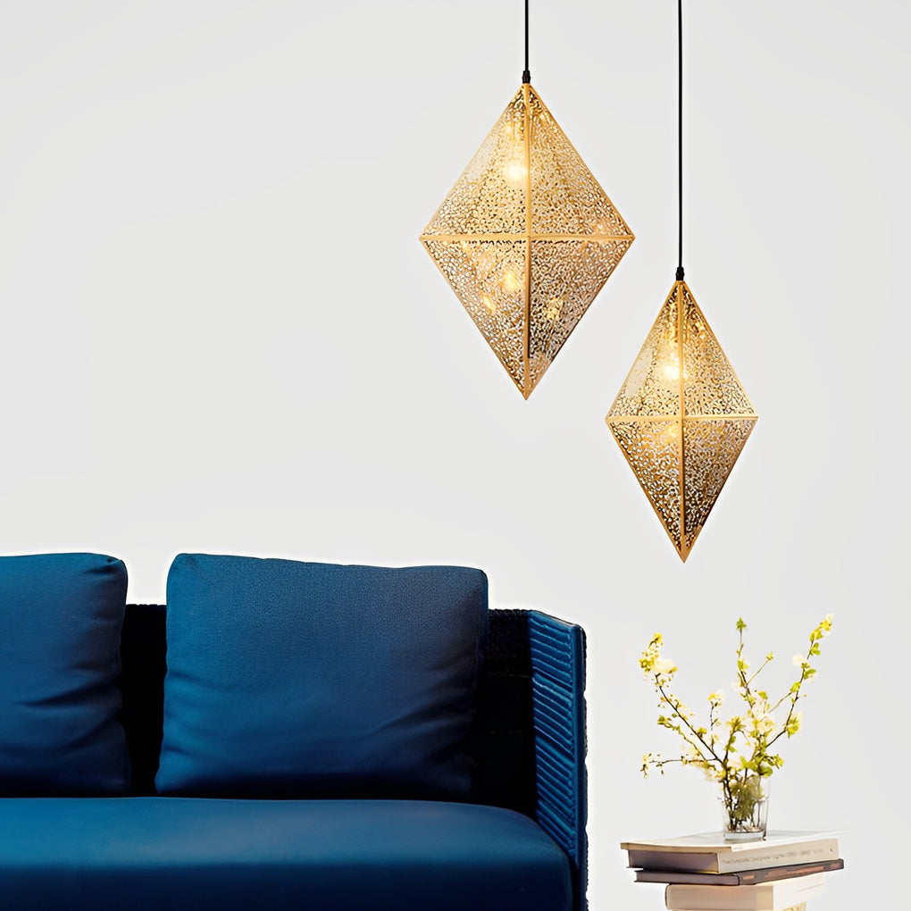 Geometric Polyhedral Pendant Light Ha082220