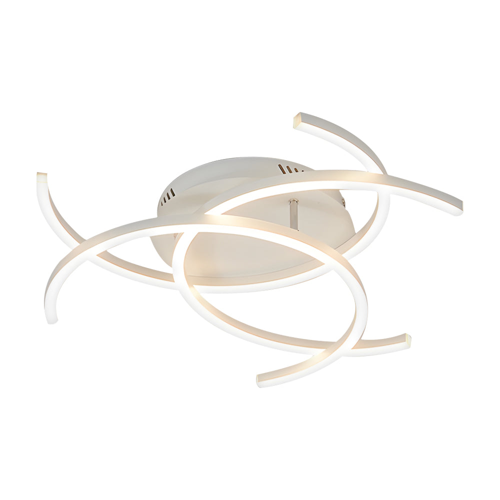 Personality Lines Led Dimmable With Remote Control Modern Ceiling Light Fixture Li002744