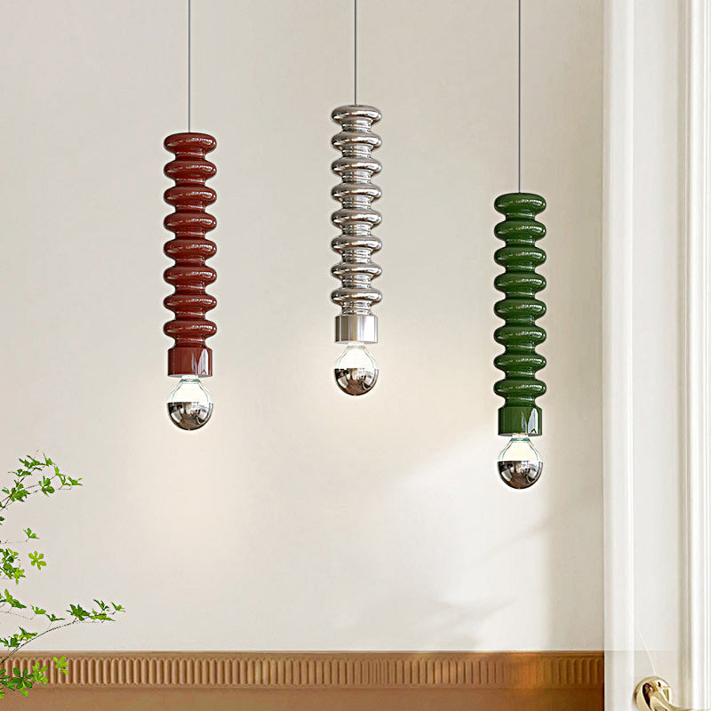Long Spiral Gourd Pendant Light Li002662