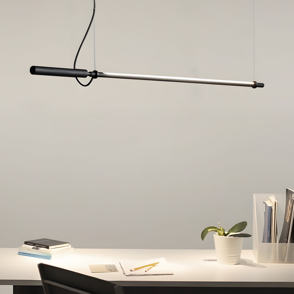 47 2 In Minimalist Black Acrylic Linear Led Pendant Light